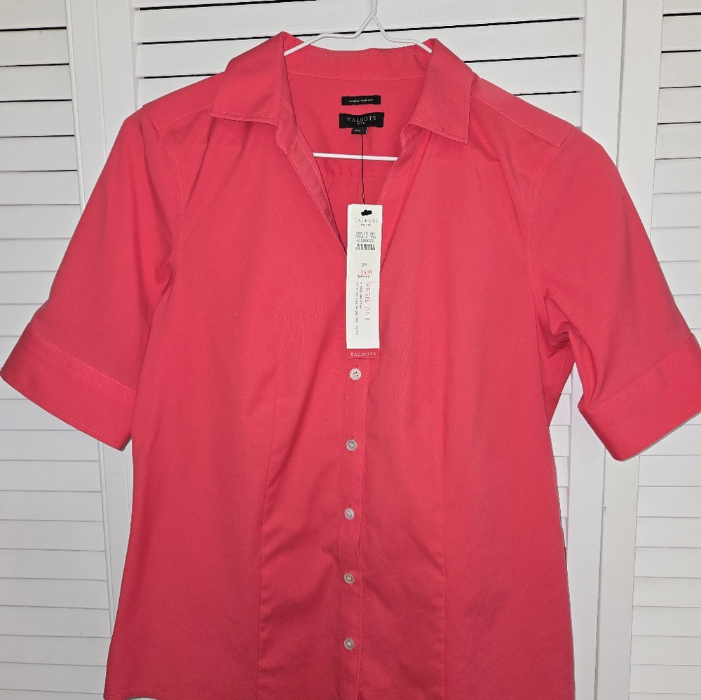 NWT size 2P Talbot's button down blouse.